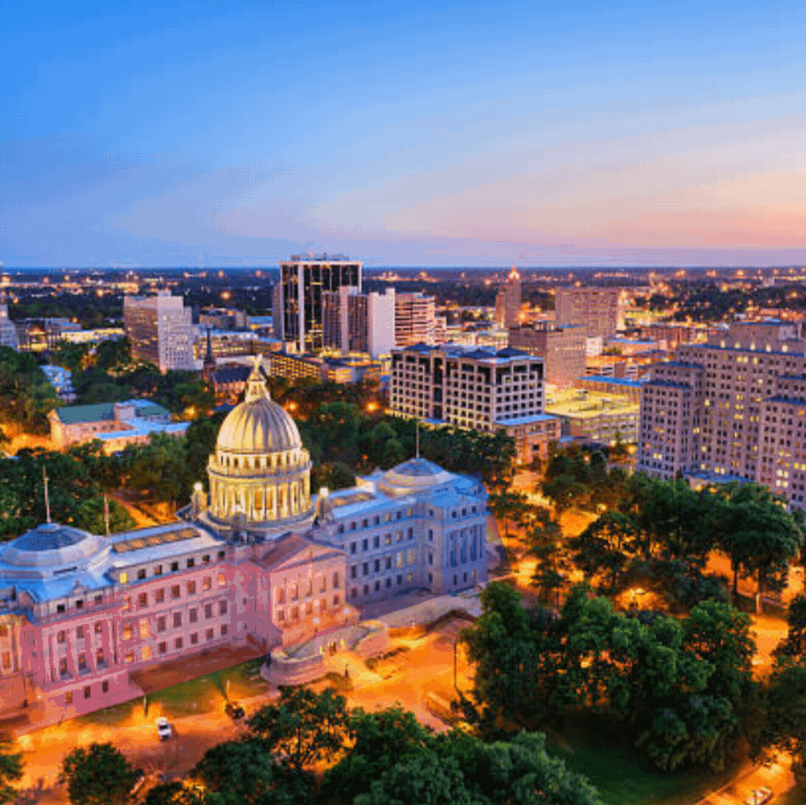 Lanscape pic of Jackson, Mississippi