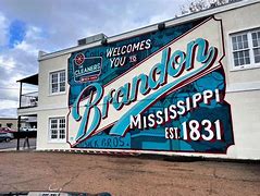 A wall mural of brandon, mississippi