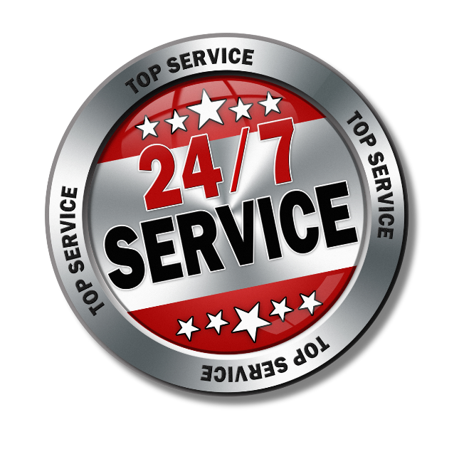 Red and white pic that says Liberty Bail Bonds has free 24/7 Service