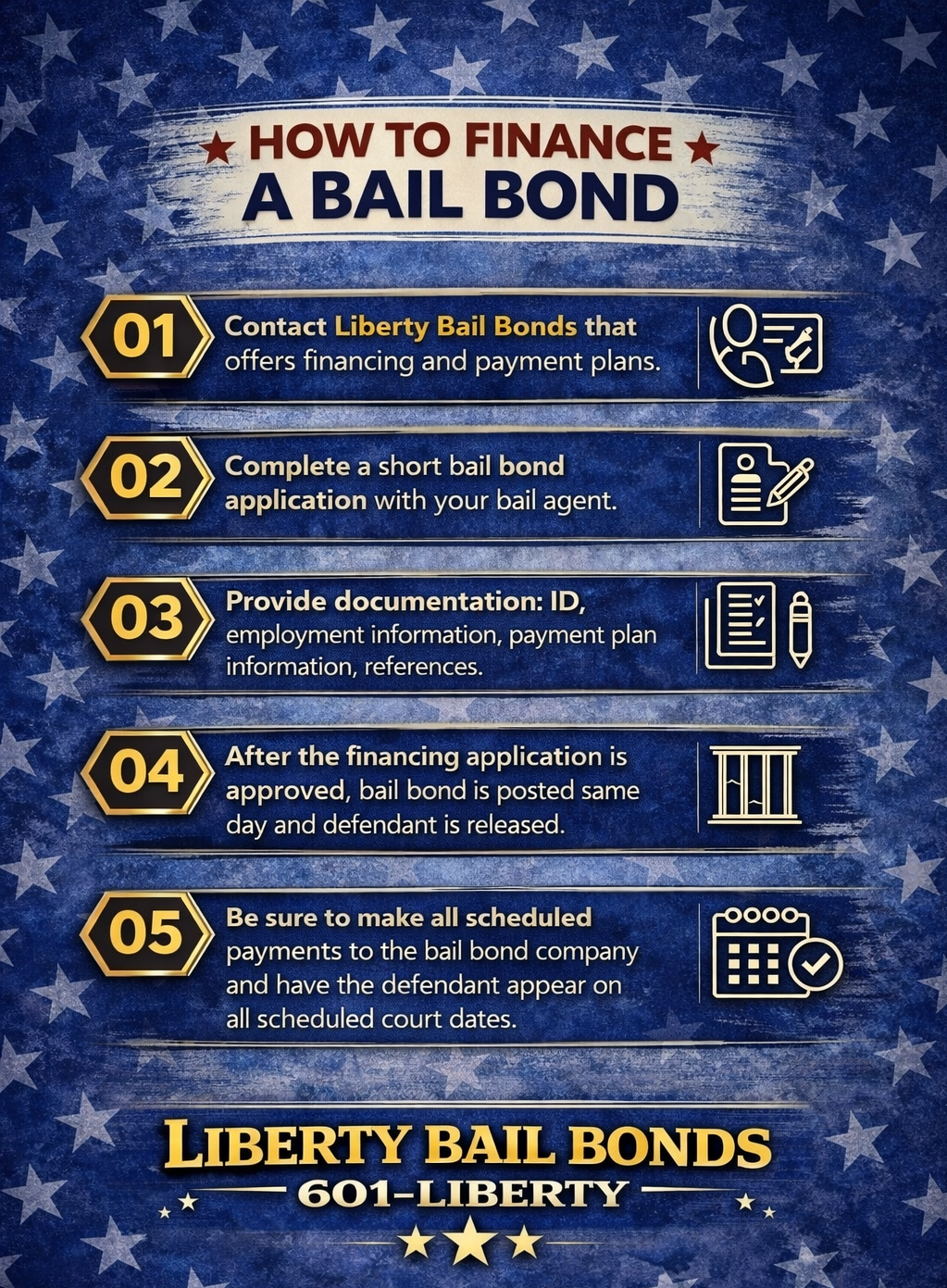 Liberty Bail Bonds agent helping a client get released from jail in Jackson Mississippi with fast, reliable 24 hour bail bond services