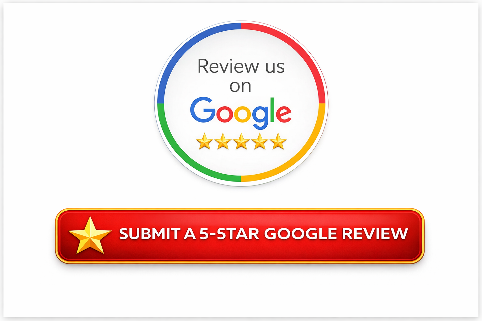 Professional graphic encouraging customers to leave a 5-star Google review for Liberty Bail Bonds in Mississippi with bold red call-to-action button and Google rating badge